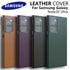 Original Samsung Galaxy Note20 Ultra Case High Quality Leather Cover S23 S22 S21 Plus Premium Full Protect Protector Shell & Box
