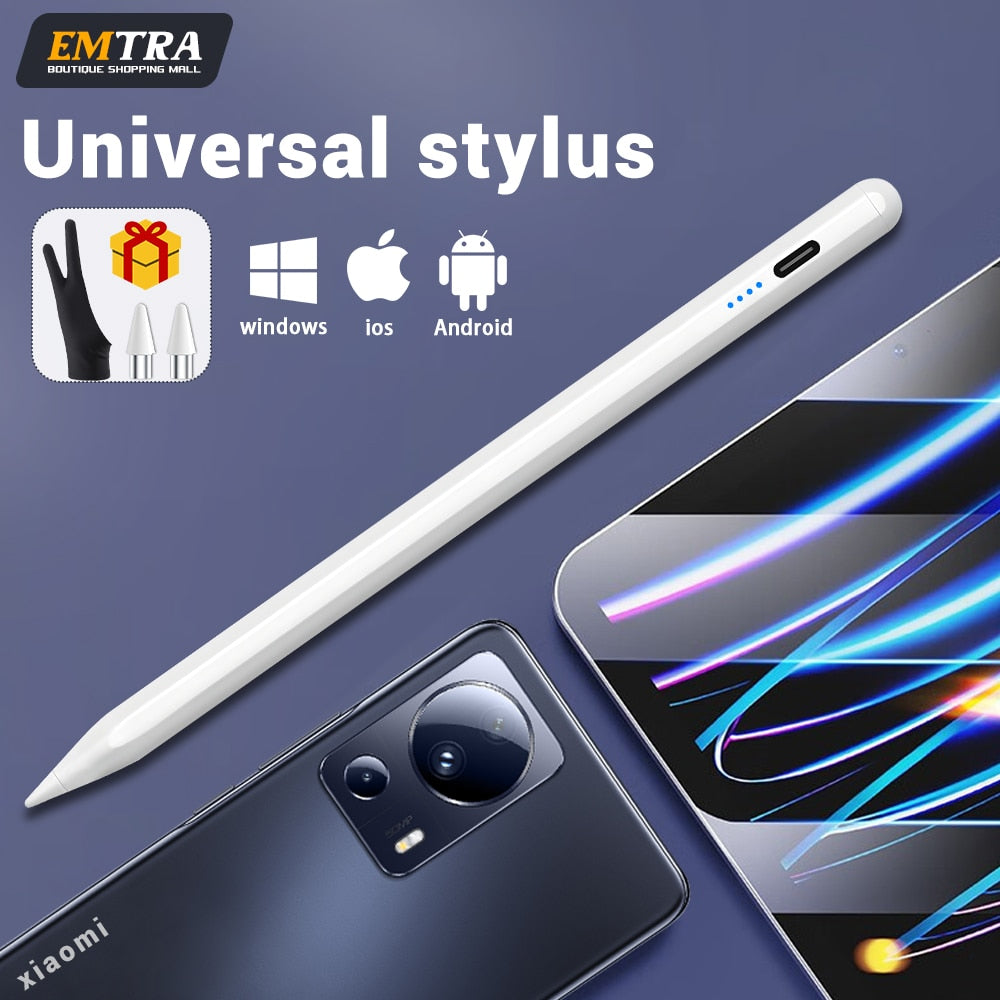 EMTRA Universal Stylus Pen For Android IOS Tablet Mobile iPad Apple Pencil 1 2 For Samsung Huawei Phone Xiaomi Capacitive Stylus