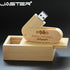 JASTER Custom Logo Wooden USB 2.0 Flash Drive 4GB 64GB 16GB Memory U Stick 32GB Usb Pendrive Photography Wedding Gifts pen drive