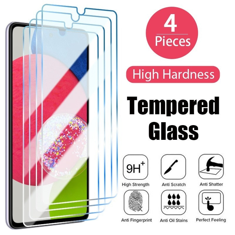 4PCS Tempered Glass For Samsung galaxy A52 A12 A32 A22 5G Screen Protector on Samsung galaxy A72 A51 A41 A31 A70 A40 clear glass