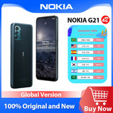 Nokia G21 6GB 128GB 4G Smartphone 6.5 inch Display 5050mAh Battery 50MP triple Camera Face Unlock 3-day Battery Life Global