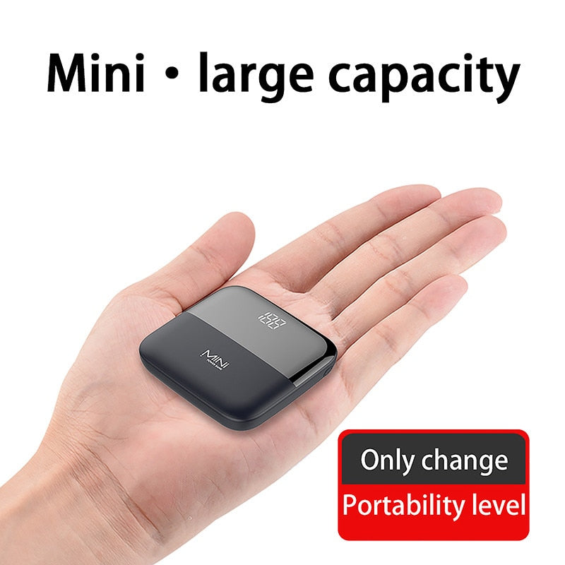 10000mAh Portable Mini Power Bank PowerBank External Battery Charger For iPhone 12 11 Pro Xiaomi Samsung Huawei Fast Charging