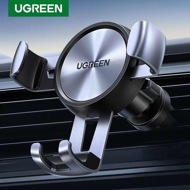 Ugreen Car Phone Holder for Mobile Smartphone Support Cell Phone Stand for iPhone 13 12 Pro Auto Vent Mount Gravity Holder Stand