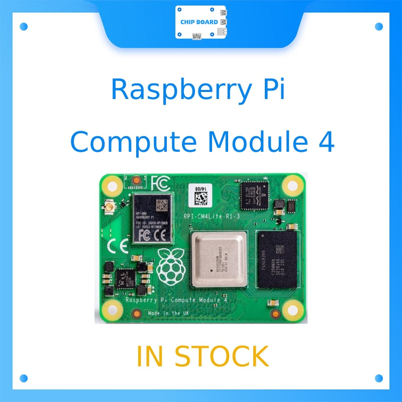 CM4 Raspberry Pi Compute Module 4, The Power Of Raspberry Pi 4 In A Compact Form Factor, No WIFI Module, Options For RAM / EMMC