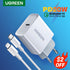 UGREEN Quick Charge 4.0 3.0 QC PD Charger 20W QC4.0 QC3.0 USB Type C Fast Charger for iPhone 14 13 12 8 Xiaomi Phone PD Charger