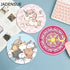 Kawaii Round Celestial Mouse Pad Soft Mat for Game Computer Cap Desk Mat Pads Non-Slip Rubbe PC Waterproof Office MousePad 20cm