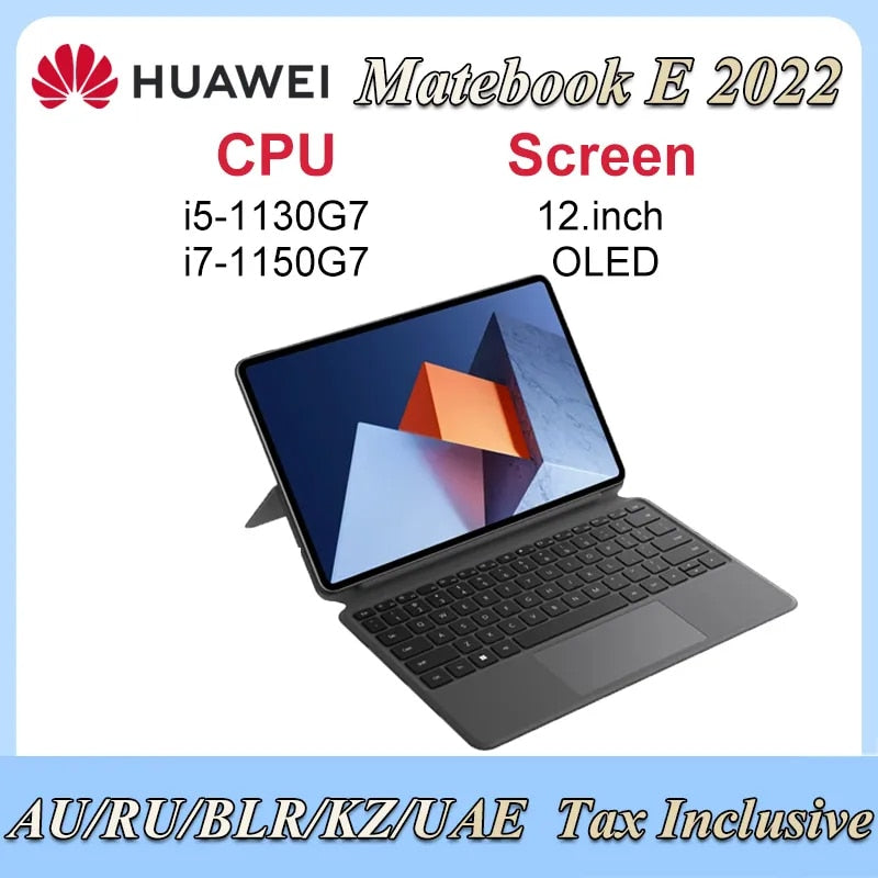 HUAWEI MateBook E Tablet 2022 2-in-1 laptop 12.6inch i5-1130G7/i7-1160G7 16GB 512GB SSD Notebook Win11 OLED Touch full-screen