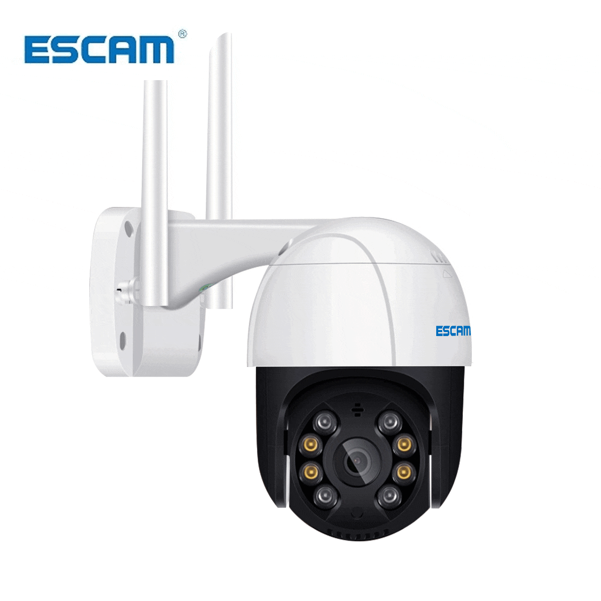 ESCAM QF218 1080P Pan/Tilt AI Humanoid detection Cloud Storage Waterproof WiFi IP Camera with Two Way Audio Surveillance Cameras