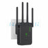 5Ghz Wireless WiFi Repeater 1200Mbps Router Wifi Booster 2.4G Long Range Extender 5G Wi-Fi Signal Amplifier Repeater Black/White