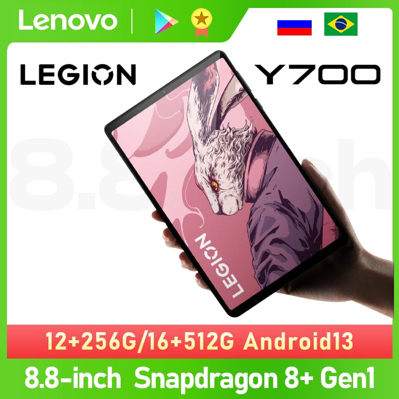 Lenovo Legion Y700 2023 Tablets Snapdragon 8+Gen 1 12GB+256GB/16GB+512GB 8.8inch 144Hz 2.5K Screen Dual Type C Dual X-axis motor