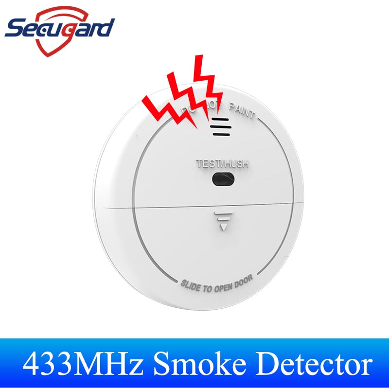 433MHz Smoke Detector Wireless Fire Sensor Cigarettes Smok Detect For Kitchen Warehouse Smart Home Security Alarm System