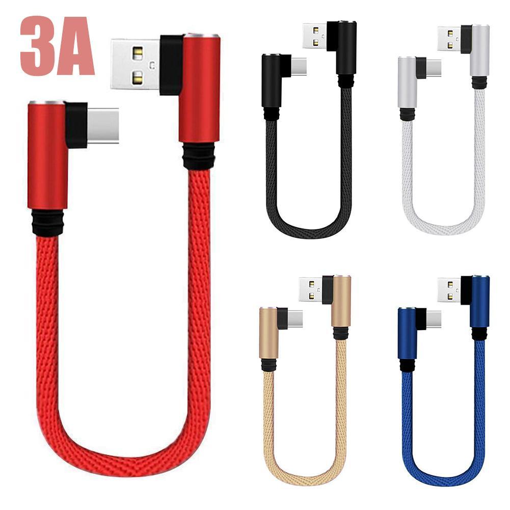 25cm 3A USB Type C Charging Cable USB to Type C Short Charging Cable Micro USB C Phone Charger Cabel For Samsung Huawei iPhone