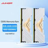 JUHOR Memoria ram DDR5 8GB 16GB 32GB 4800MHz  5600MHz 6000MHz 6400MHz 6800MH8GBX2 16GBX2 DIMM Desktop Computer Gaming Memory Ram