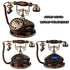 Solid Wood Antique Classics Old Telephone Retro Home Fashion Creative Wired House Fixed Phone Office Turntable Landline