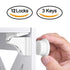 HONTUSEC Kids Security Baby Lock Magnetic Child Lock Cabinet Drawer Door Lock Children Protection Lock No Drilling Baby Lock