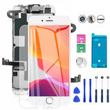 Full Set LCD Display for Iphone 8 7 6S 6 Plus Complete Screen Replacement Digitizer Assembly with Front Camera+Phone Receiver
