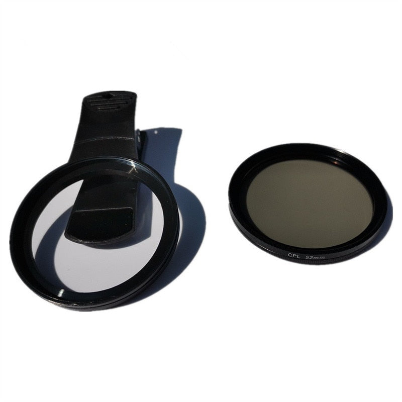 CPL 52mm Filter No Reflection Circular Universal Portable Polarizer Camera Lens Professional for iPhone Mobile Phone Smartphone