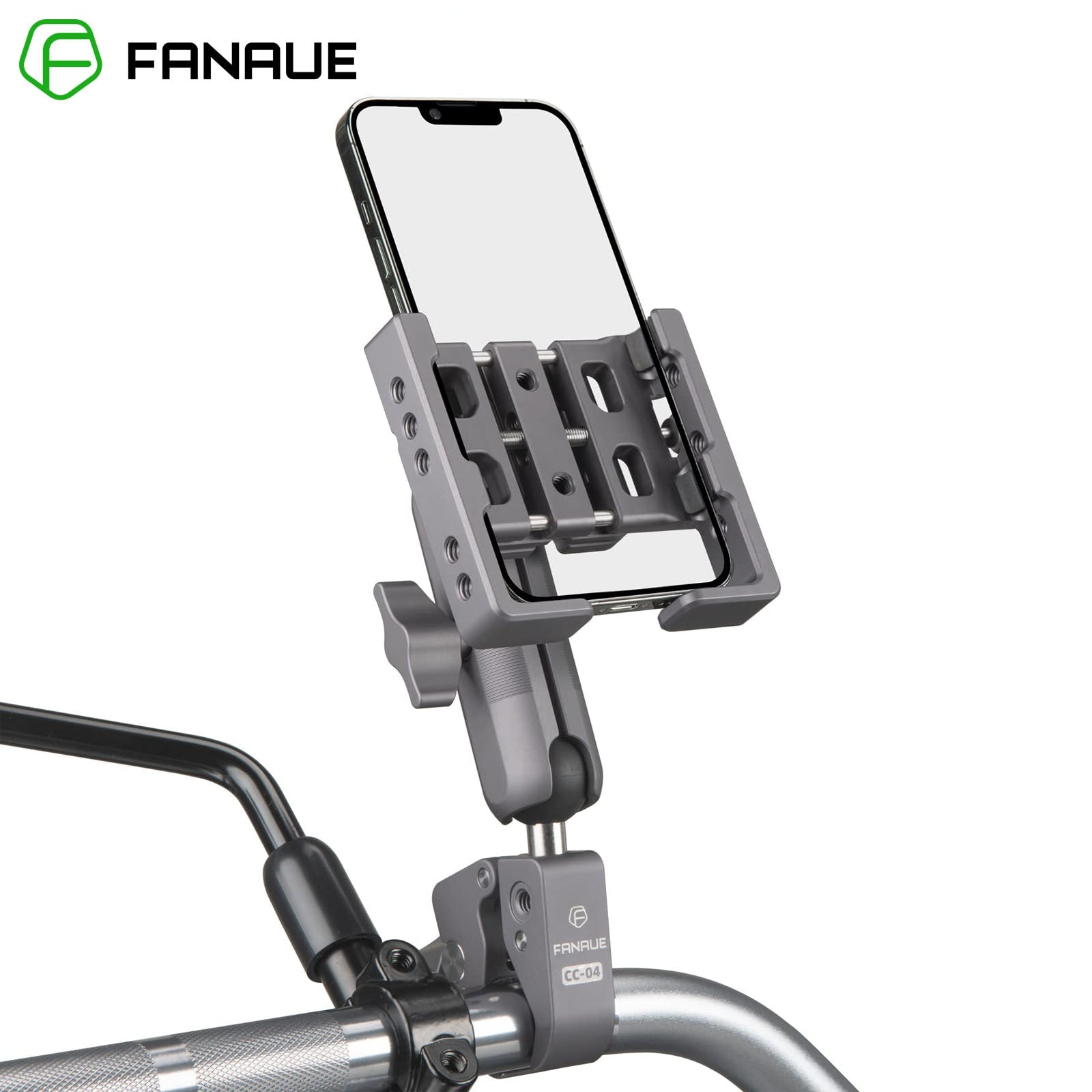 FANAUE Motorcycle Motorbike Phone Holder Support mobile stand Shocking Shock Absorber cell for Motorcycles Bicycles ATV/UTV