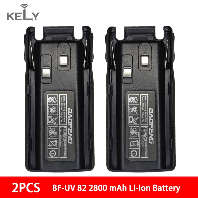 Baofeng UV 82 Walkie Talkie BL-8 Battery for UV-82 2800mAh/3800mAh Battery for UV-8D UV-89 UV-82HP UV-82HX UV-82 Plus Battery