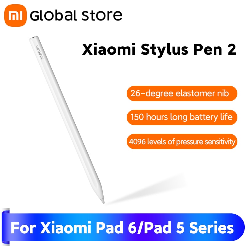 Xiaomi Stylus Pen 2 for Xiaomi Pad 6 Mi Pad 5 Pro 4096 Level Sense Magnetic Charge Tablet Smart Pen Palm Rejection