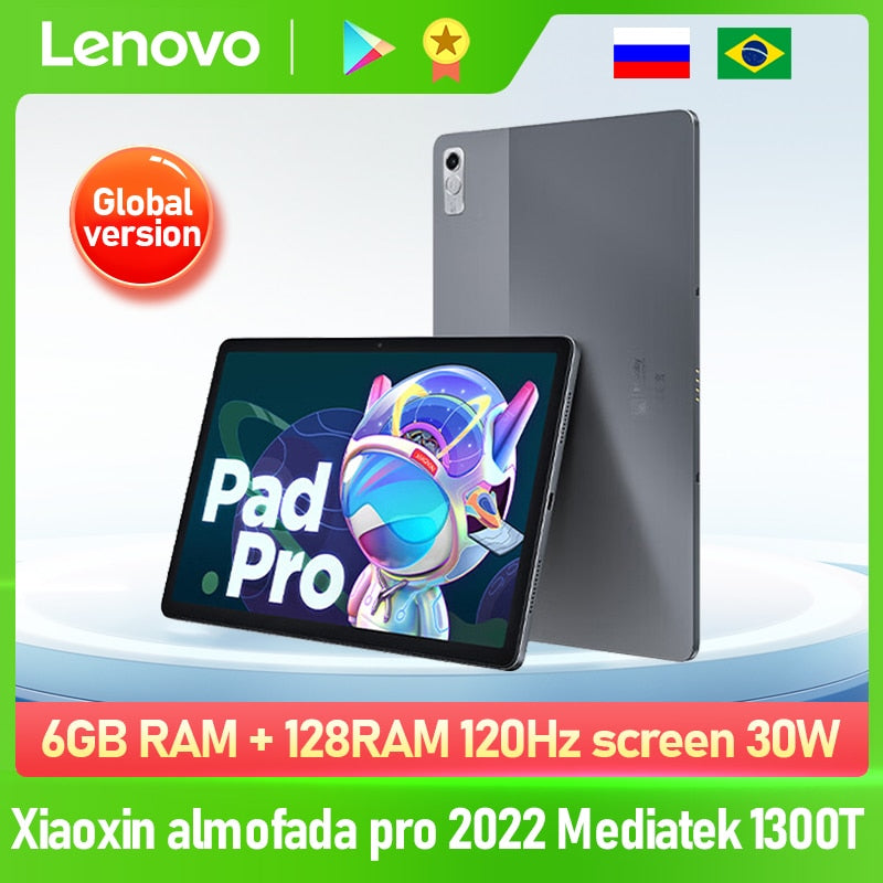 Global Firmware Lenovo Xiaoxin Pad Pro 2022 6GB 128GB ROM MediaTek 1300T 11.2'' OLED 120Hz Display 13MP Camera Andriod Tablet PC