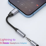 Lightning To 3.5mm Headphone Adapter 3 5 Mm Jack Adapter for IPhone 14 13 12 11 Pro Max XS XR X  3.5mm AUX Cable Adapter