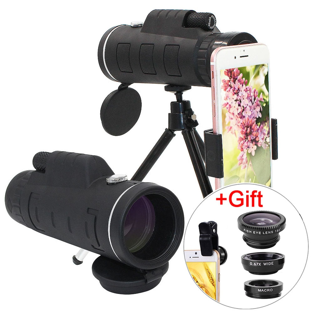 40X60 Zoom Telescope Telephoto Mobile Phone Camera Lens Smartphones lenses + 3in1 Fisheye Wide Angle Macro Lentes for iPhone 11
