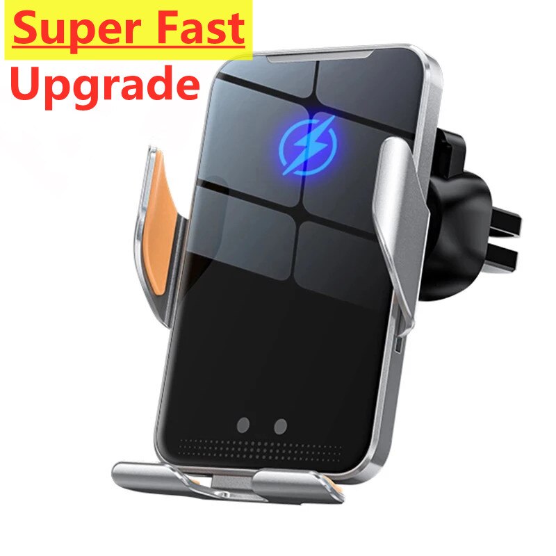 Car Wireless Charger Auto Car Mount Phone Holder Stand For iPhone 14 13 12 X Samsung Xiaomi Infrared Induction 15W Fast Charging
