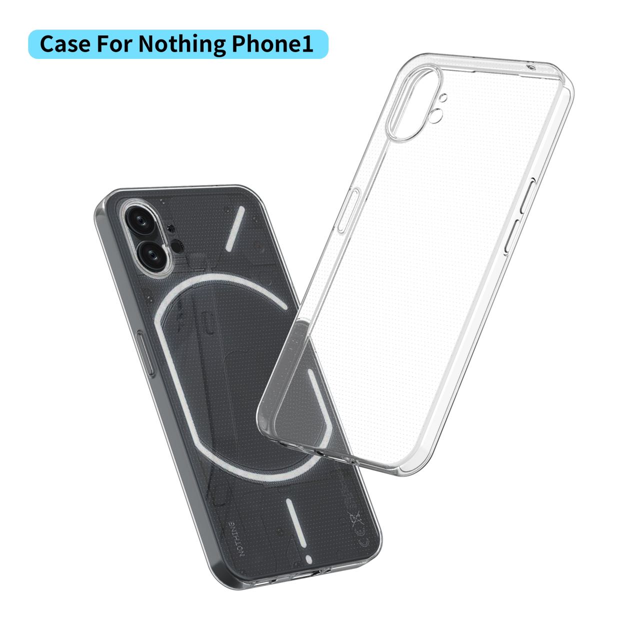Super Thin Soft TPU Clear Case for Nothing Phone 1 Anti-Drop Cell Phone Bag Cover for Nothing Phone1 Cases