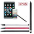 3PCS Portable 2 in 1 Universal Phone Tablet Touchscreen Pens Capacitive Stylus Pencil For Iphone Ipad Samsung Tablet Laptop Pen