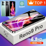 Brand New Reno9 Pro Smartphone Global Version 5G Android 6.8inch HD Full Screen 16GB+1TB Mobile Phones Dual SIM Cards Cell Phone