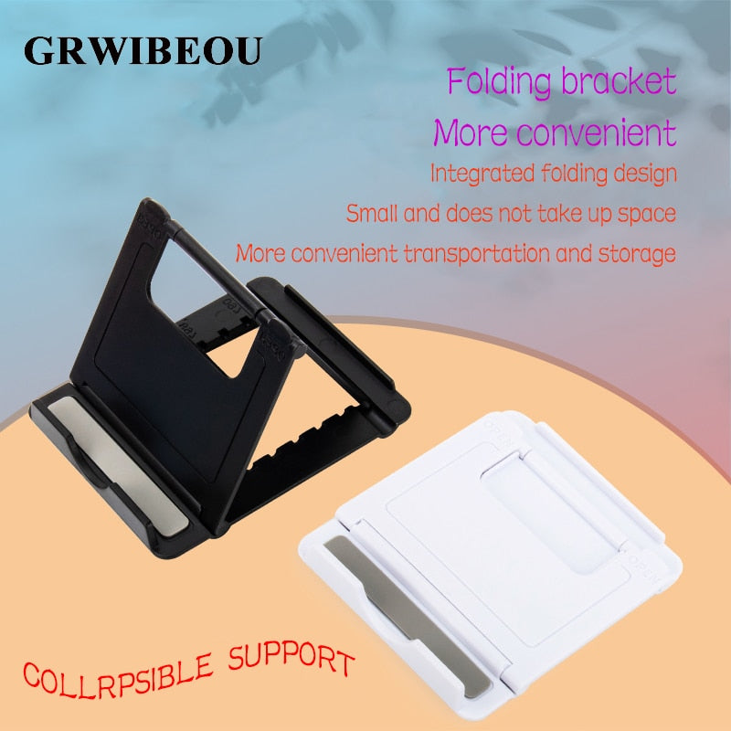 GRWIBEOU table adjustable 7-gear mobile phone bracket desktop bracket folding universal mobile phone and tablet computer bracket