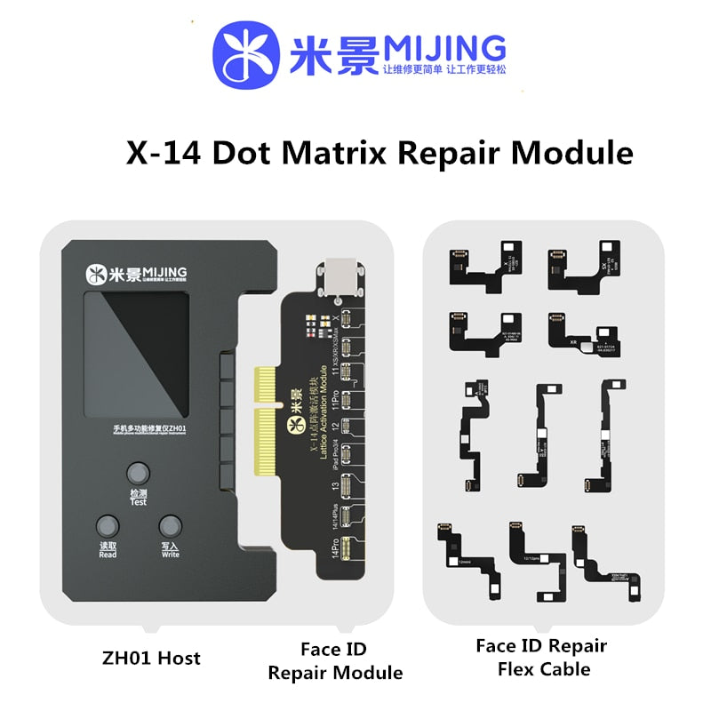 Mijing ZH01 Dot Matrix Flex Cable for Phone 8-14 Pro Max Battery External Flat Cable Dot Projector Face ID Repair Module/Cable