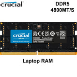 Crucial RAM DDR5 4800MHz 5200MHz 5600MHz 16GB 32GB CL40 Laptop Memory Original 8G 16G 32G SODIMM 4800M 5200M 5600M