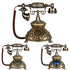 Retro Fixed Telephones Old Vintage Wired Home Landline Phones Push Button And Rotary Dial Classic European Style