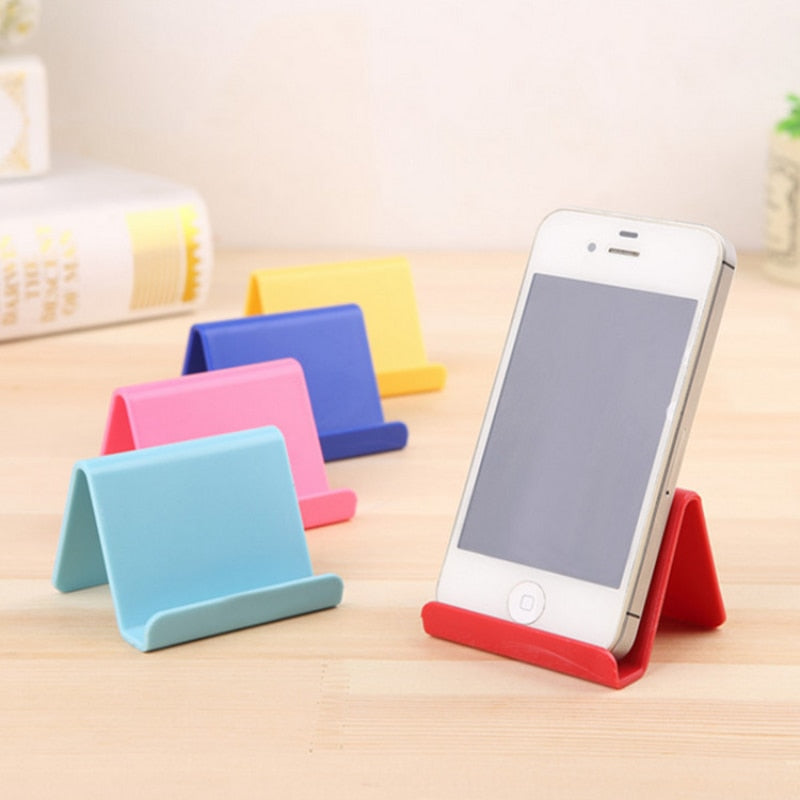Candy Color Universal Mini Smart Phone Table Desk Mount Stand Phone Holder Bracket for Cell Mobile Phone Tablets Lazy Bracket