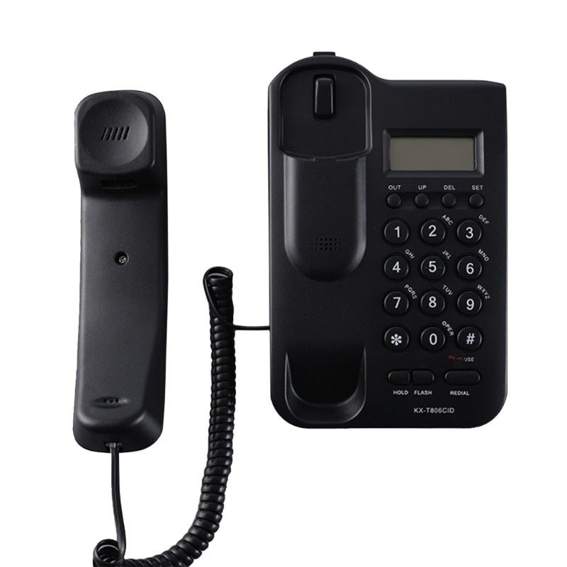 Wired Telephone Landline Telephone Wired Telephone Big Button Landline Phones with Caller Identification for Office E65C
