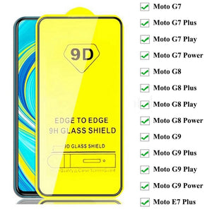 1-5PCS Tempered Glass for Motorola Moto G9 G8 G7 Plus Play Power Screen Protector Glass For Moto E7 Plus 9H Protective Glass