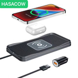 15W Wireless charger Car portable phone charger iPhone 11 12 13 14Pro XR Max Samsung Xiaomi Huawei Fast Car wireless charging