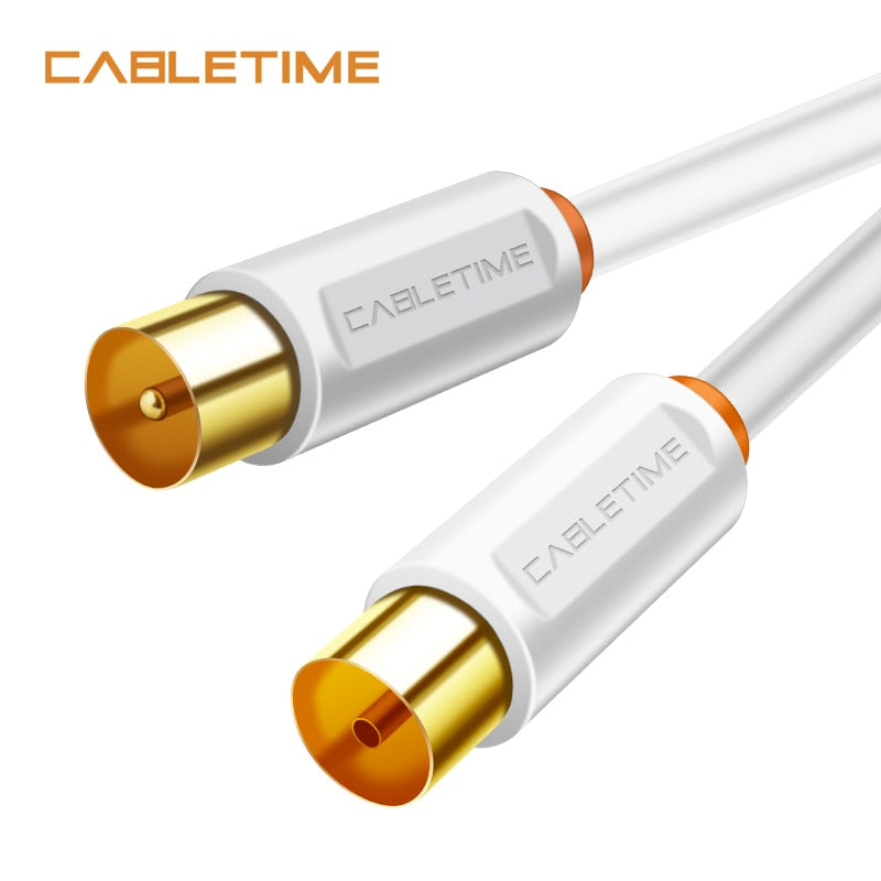 CABLETIME Video Cable TV M/F 3C2V Cable For High-definition Television HD High Quality Antenna TV STB Digital TV Line N314