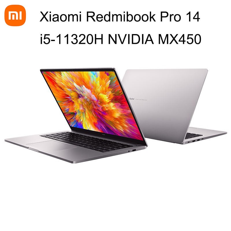 Xiaomi Redmibook Pro 14 Laptop 14 Inch 2.5K Ultra Retina Screen Netbook i5-11320H 16GB 512GB SSD NVIDIA MX450 Notebook Computer
