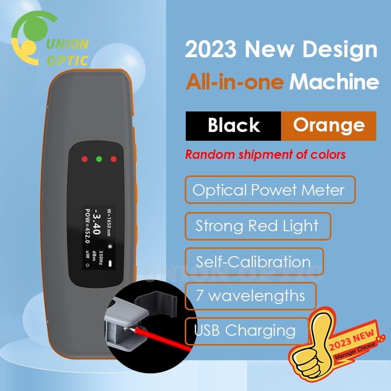 FTTH New 2 in Mini Rechargeable Optical Power Meter -70~+10dBm/-50~+26dBm Visual Fault Locator 2/5/10/20/30/50mw Built In