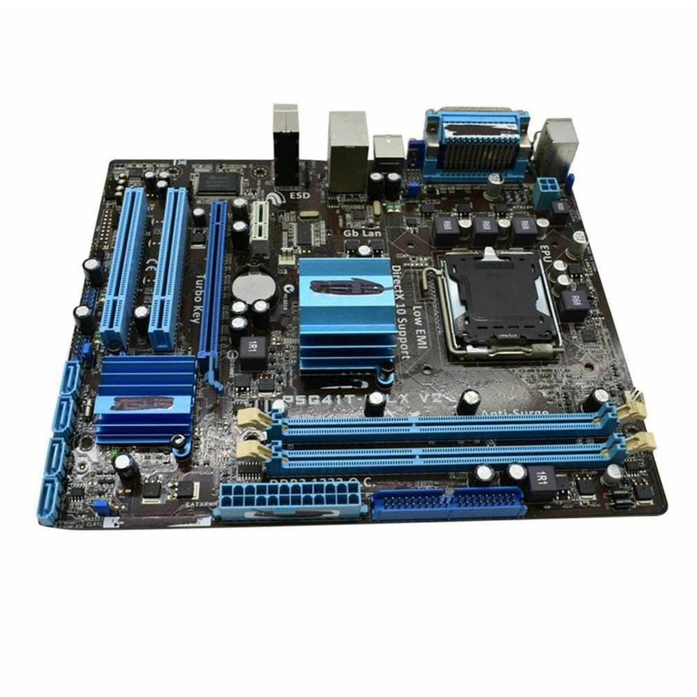 P5G41T-M LX V2 Motherboard DDR3 8GB LGA 775 Socket CPU Dual Channel Memory HDMI-compatible+VGA Interface Mainboard Dropshipping